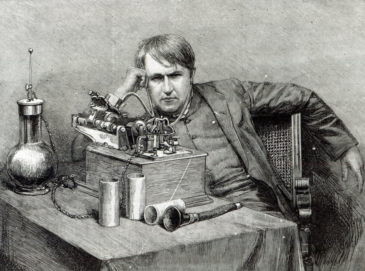 De nieuwe fonograaf van Mr. Edison door English School