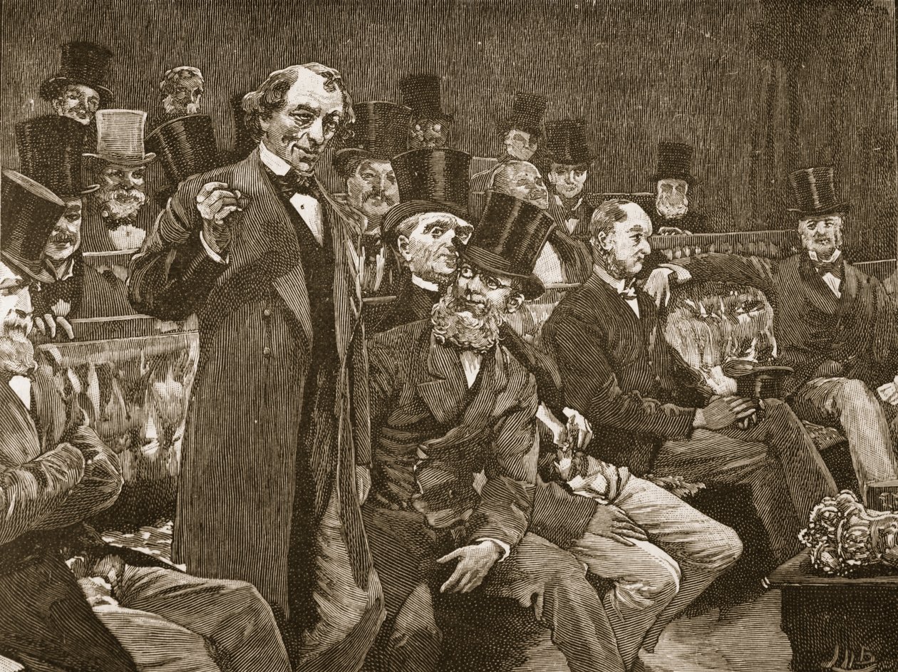 De heer Disraeli vertelt het Lagerhuis zijn verhaal over 