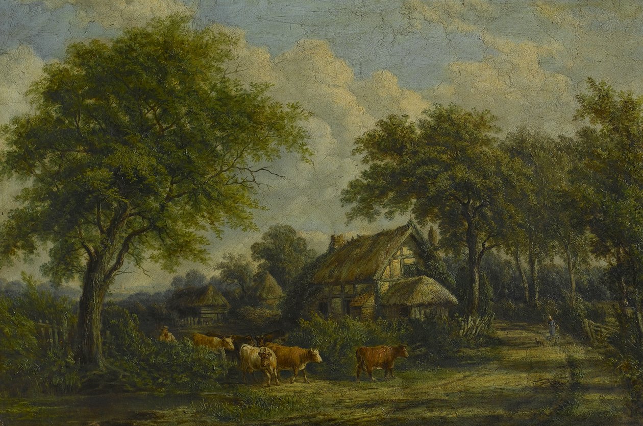 Bij Berkswell, ca. 1850 door English School