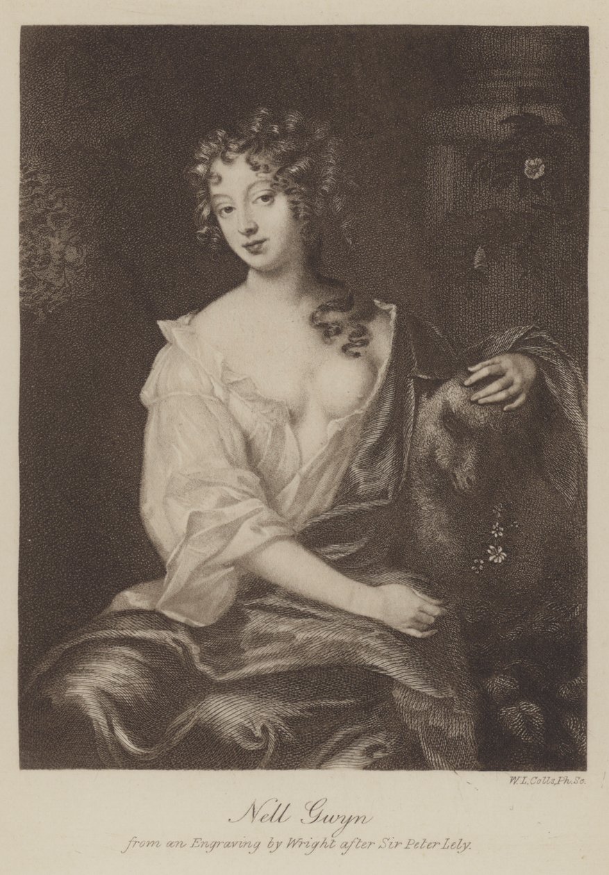 Nell Gwyn (engraving) door English School