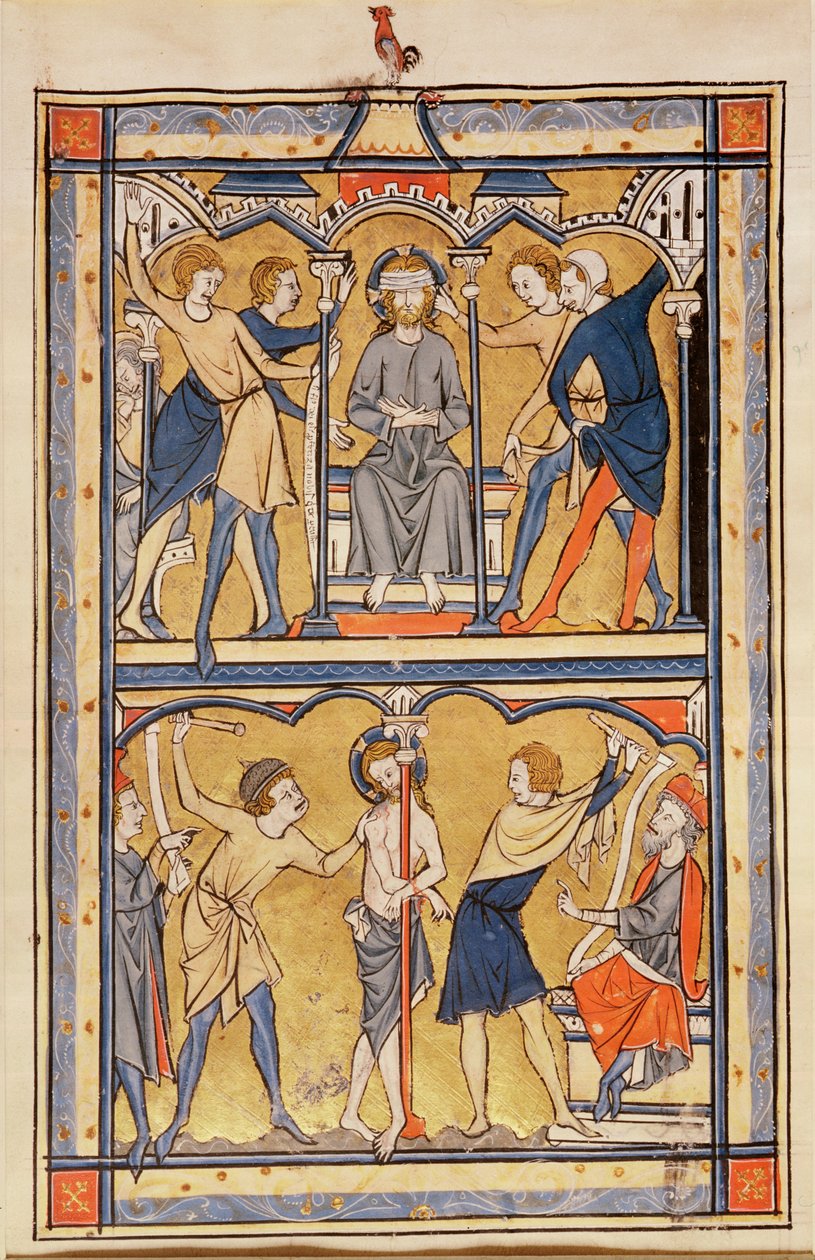 Pagina uit een psalter, c.1270 door English School