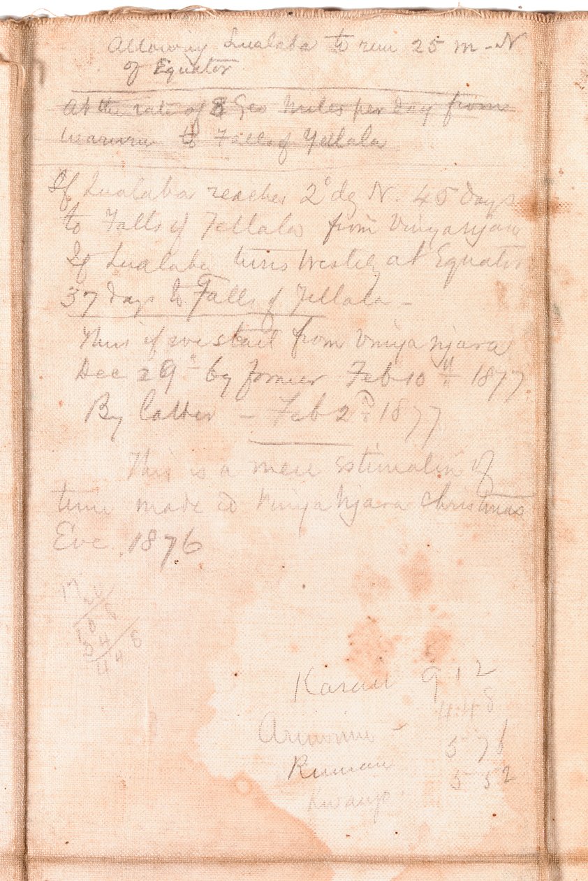 Pagina uit een album van Henry Morton Stanley door English School