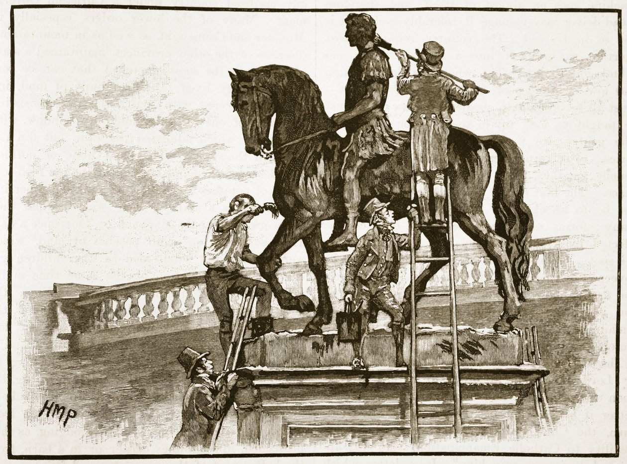 Schilderen van koning William Black, Dublin, 1822, illustratie uit Cassells Geïllustreerde Geschiedenis van Engeland door English School