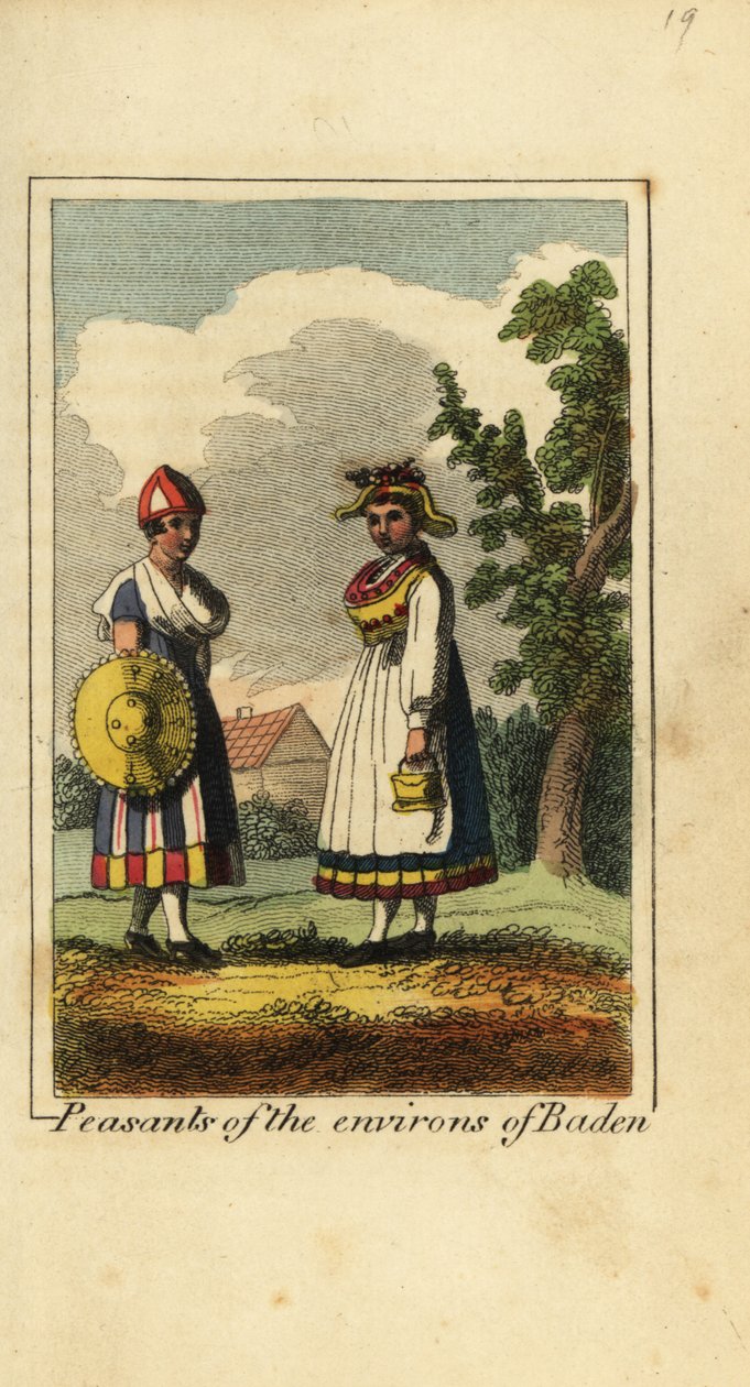 Boerinnen uit de omgeving van Baden, Duitsland door English School