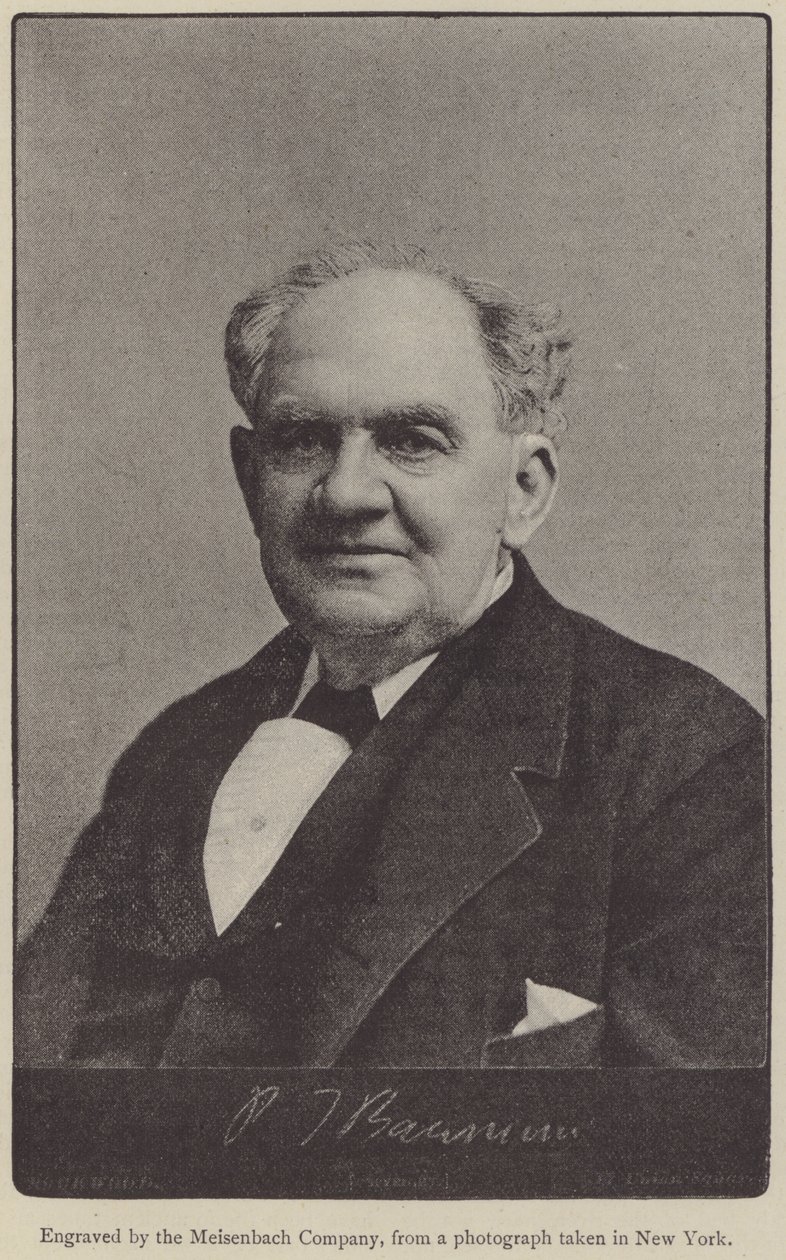 Phineas Taylor Barnum (gravure) door English School