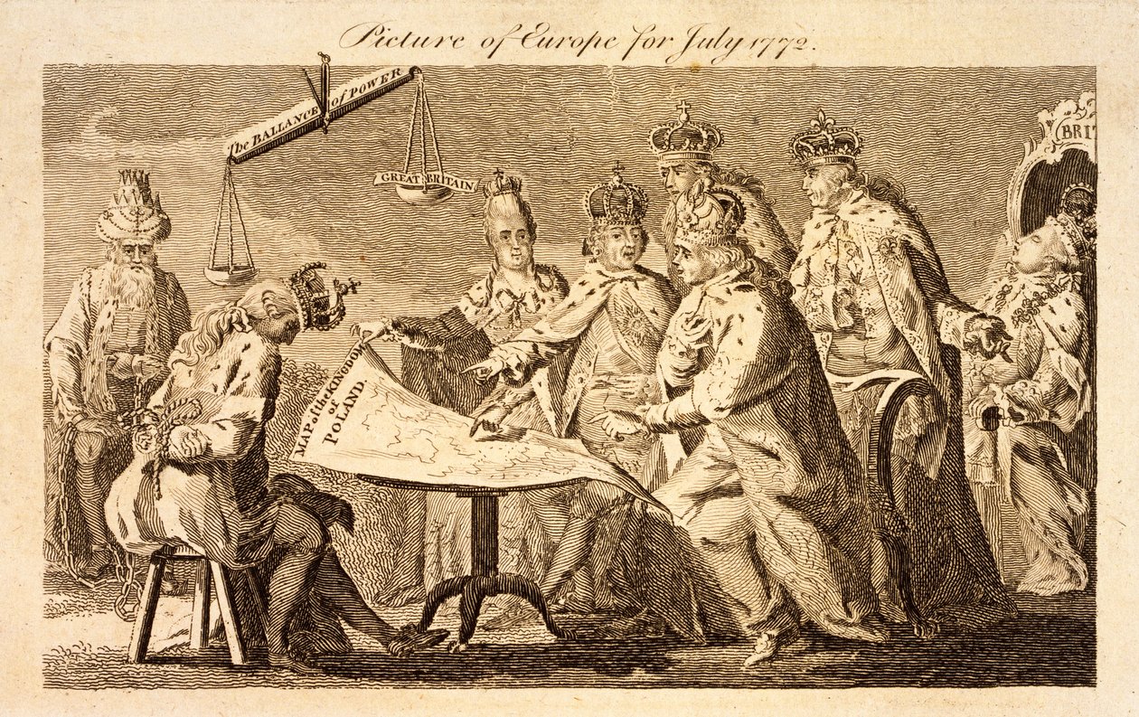 Afbeelding van Europa voor juli 1772, ca. 1772 door English School