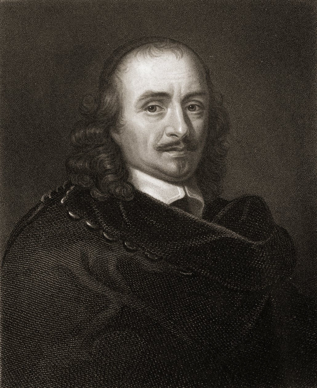 Pierre Corneille (1606-84) uit Gallery of Portraits, gepubliceerd in 1833 door English School