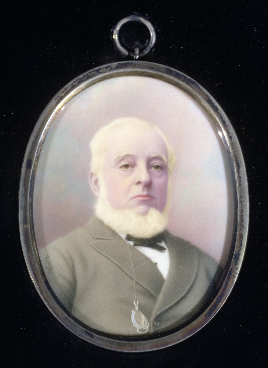 Portretminiatuur van Warren de la Rue (1815-89) door English School