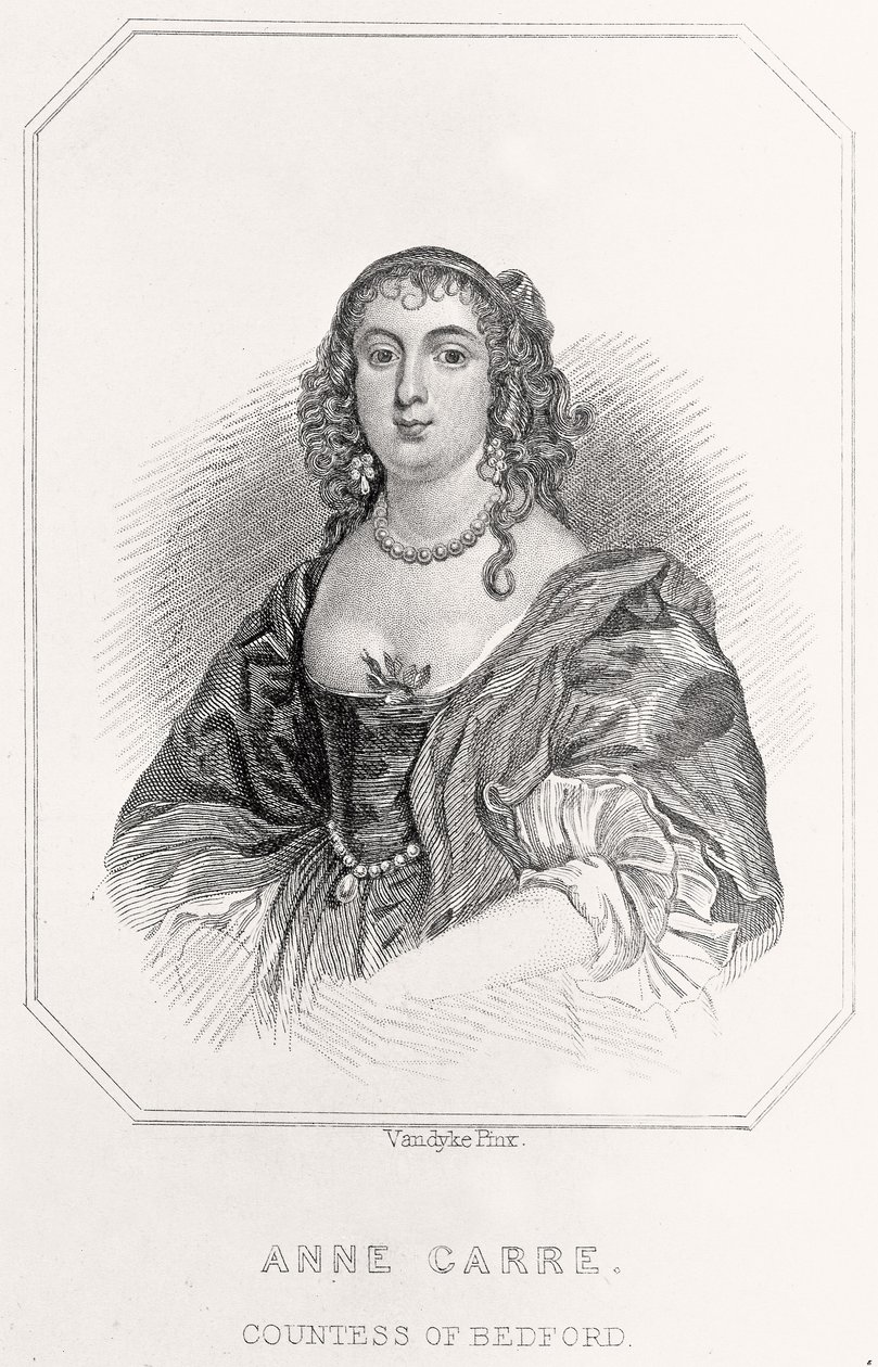 Portret van Anne Carre, Gravin van Bedford, 1835 door English School