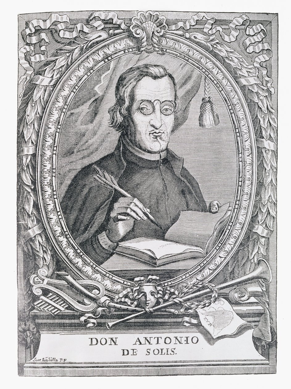 Portret van Antonio de Solis y Rivadeneira (1610-86) uit 