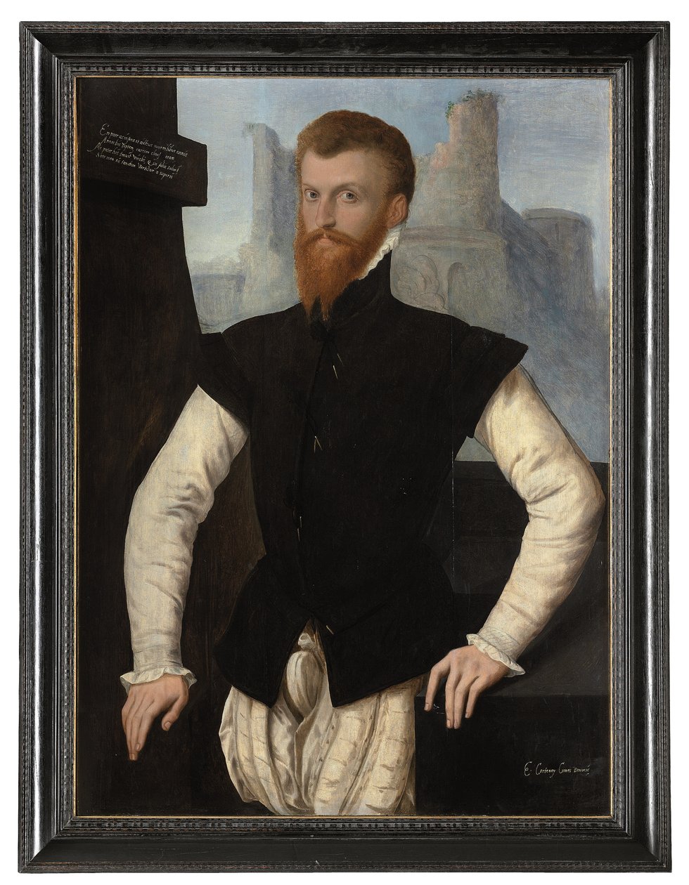 Portret van Edward Courtenay, 1e Graaf van Devon, ca. 1555 door English School