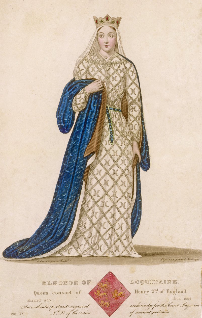 Portret van Eleonora van Aquitanië door English School