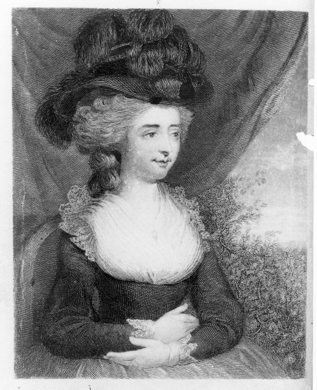 Portret van Fanny Burney (Madame d