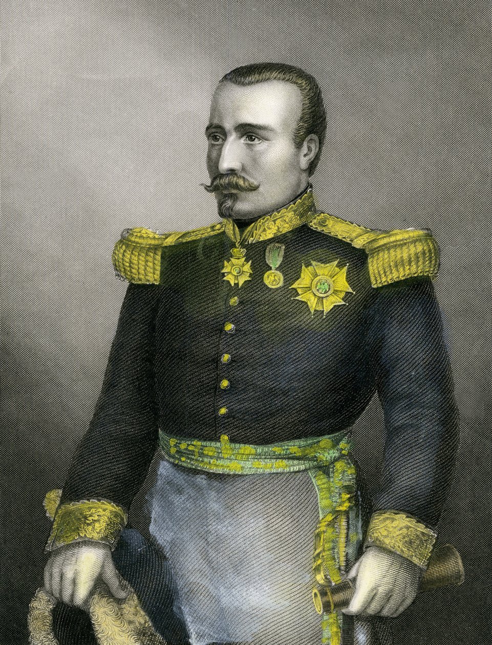 Portret van generaal Pierre Bosquet door English School
