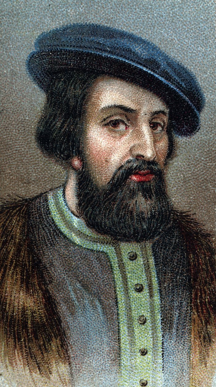 Portret van Hernando (Hernan) Cortes (1485-1547) Engelse veroveraar - Uit de serie 
