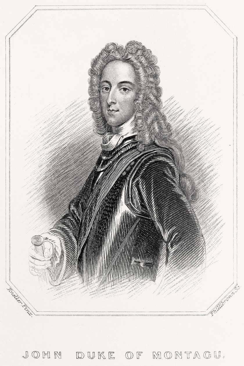 Portret van John Hertog van Montagu door English School
