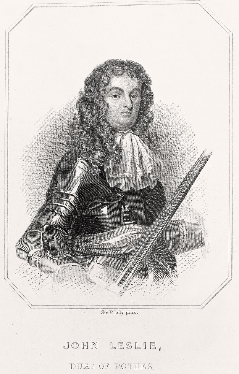 Portret van John Leslie, Hertog van Rothes door English School