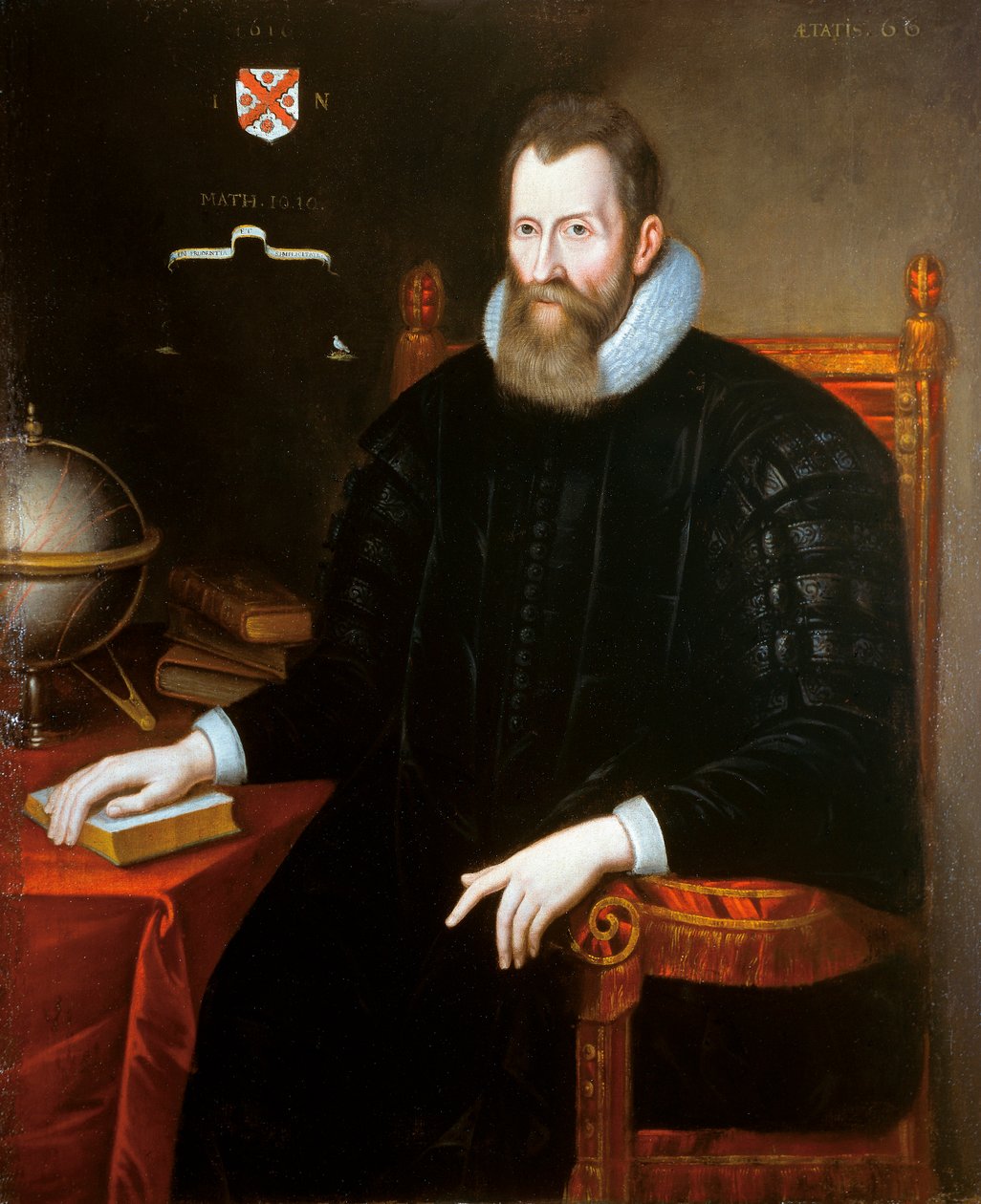 Portret van John Napier door English School