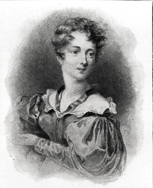 Portret van Lady Caroline Lamb door English School