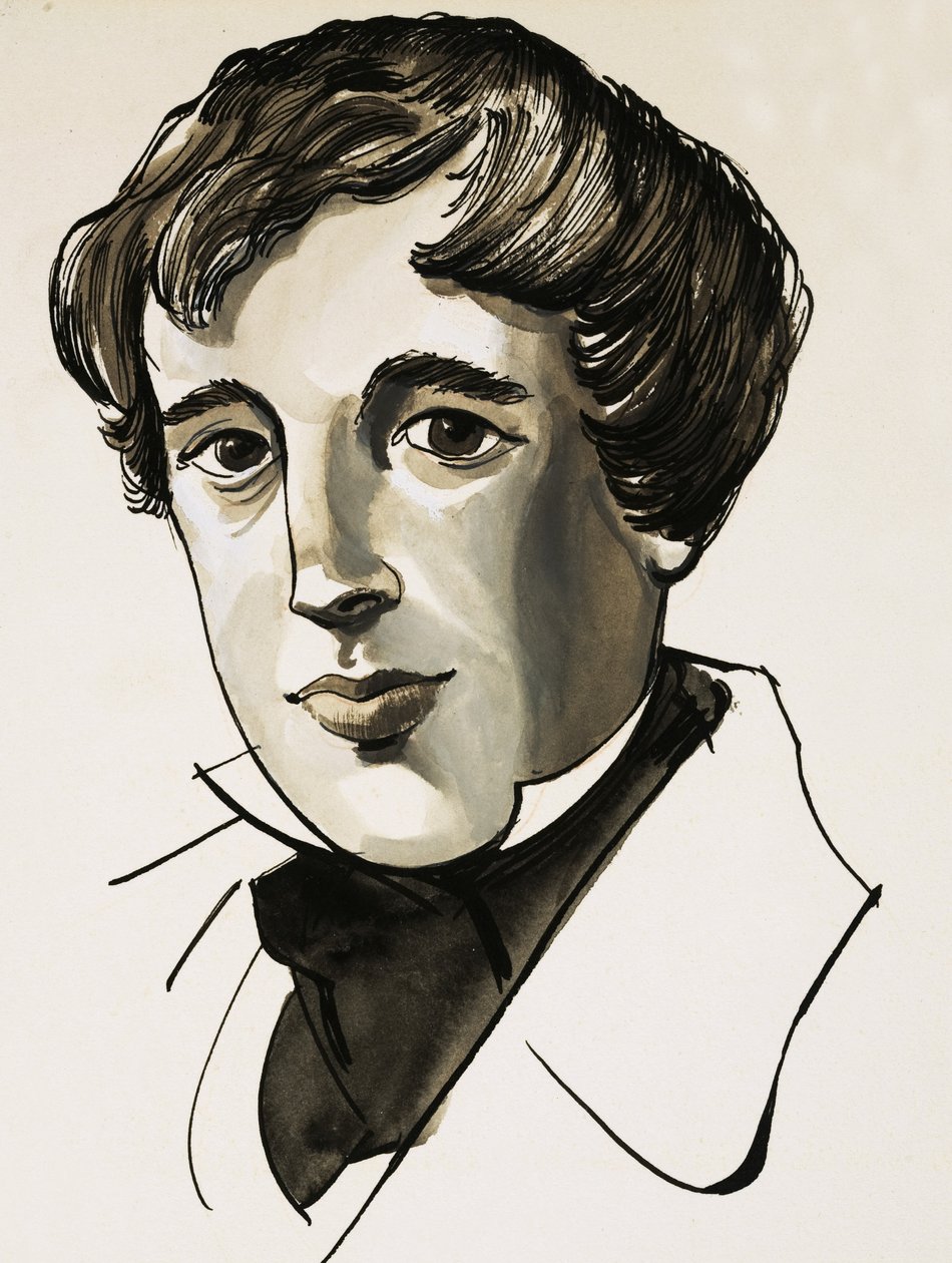 Portret van Lord Byron door English School