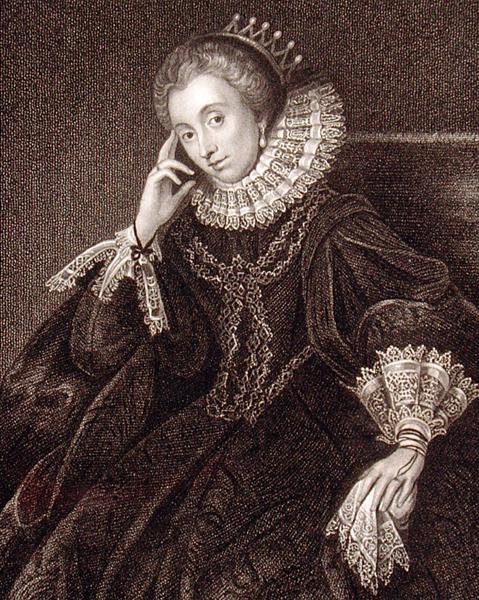 Portret van Lucy Harrington, gravin van Bedford (ca. 1581-1627), uit 