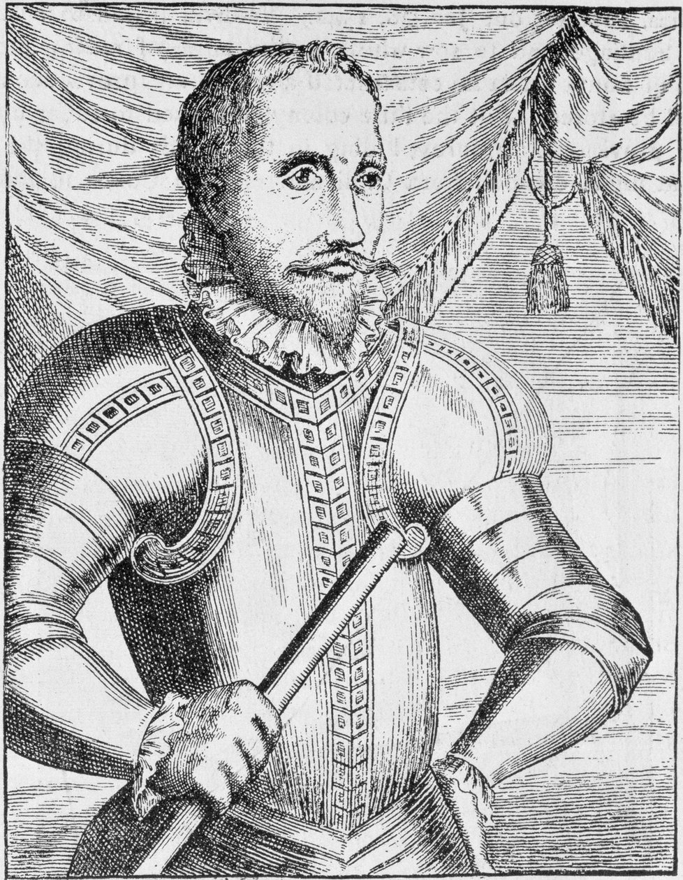 Portret van Pedro de Valdibia, Gouverneur van Chili, uit 