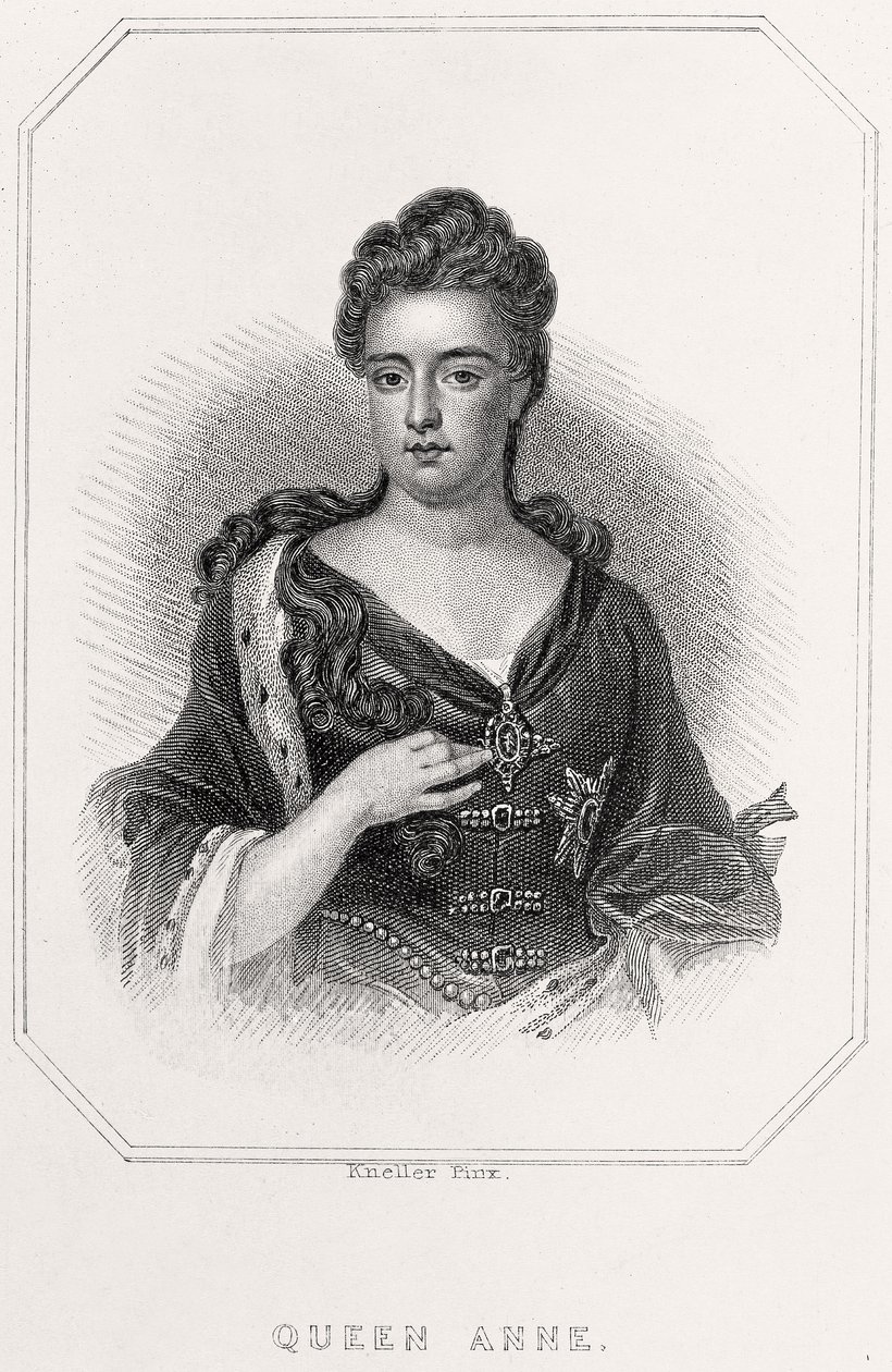 Portret van koningin Anne, 1835 door English School