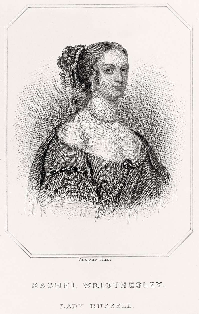 Portret van Rachel Wriothesley, Lady Russell, 1835 door English School
