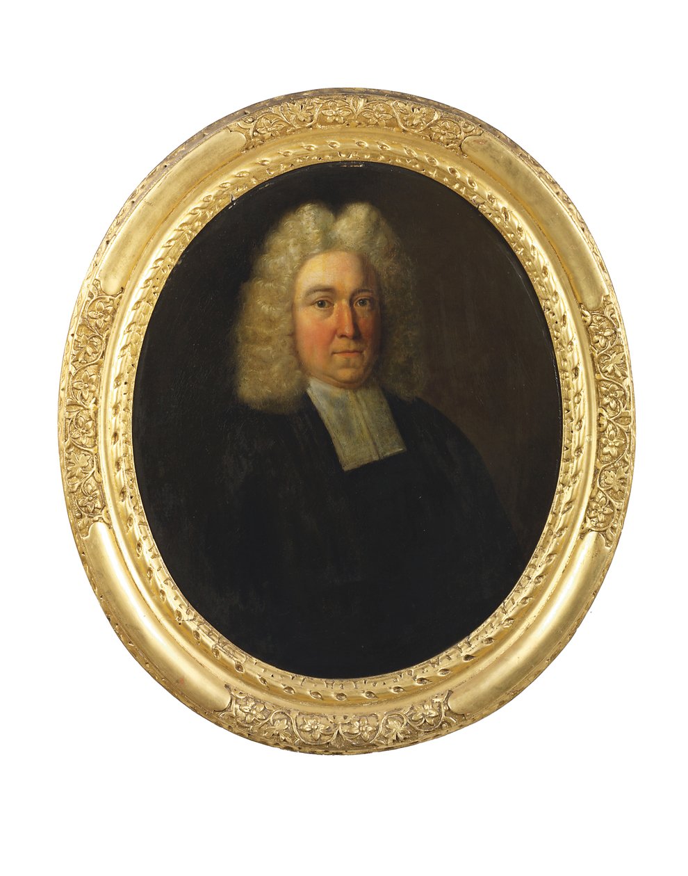 Portret van dominee Joseph Cookson, begin 18e eeuw door English School