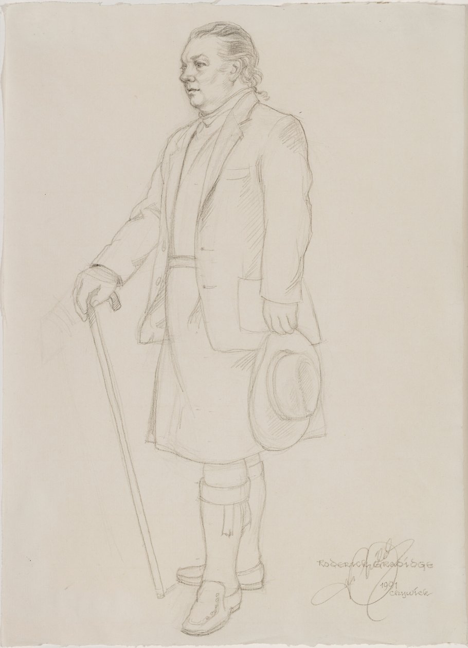 Portret van Roderick Gradidge door English School
