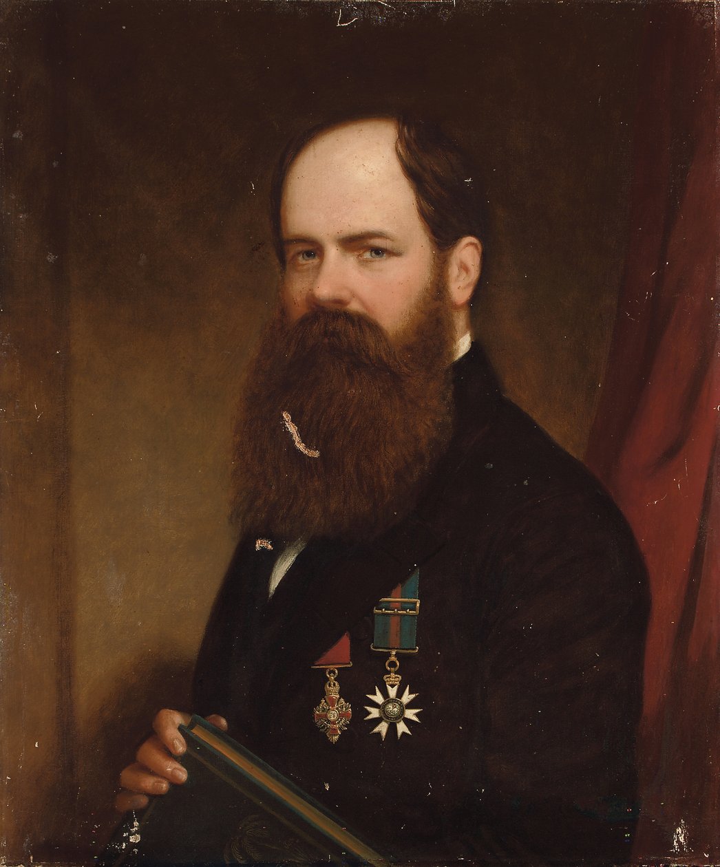 Portret van Sir Walter Lawry Buller, N.Z.C., K.C.M.G., F.R.S. door English School