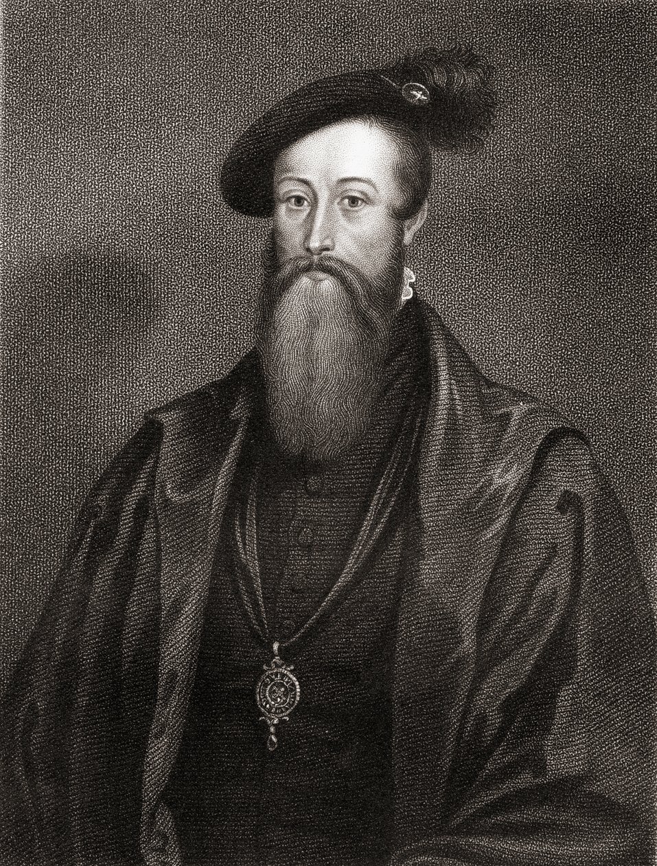 Portret van Thomas Seymour, uit Lodges British Portraits door English School