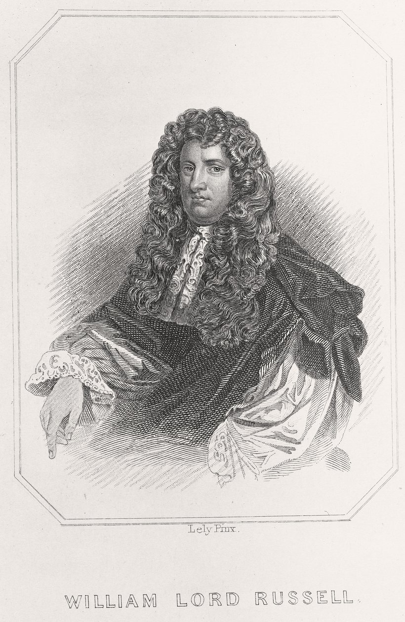 Portret van William Lord Russell, 1835 door English School