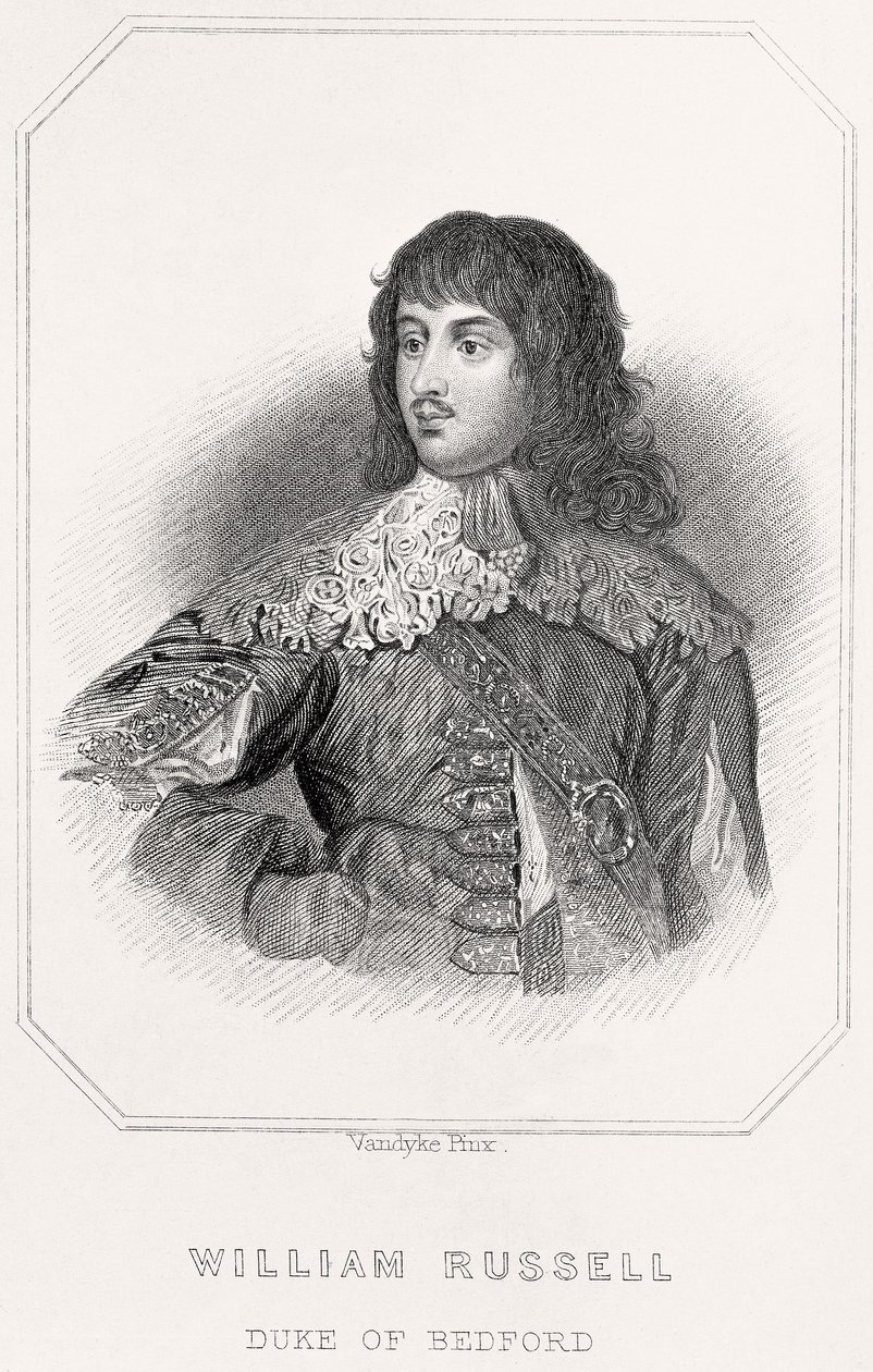 Portret van William Russell, Hertog van Bedford door English School