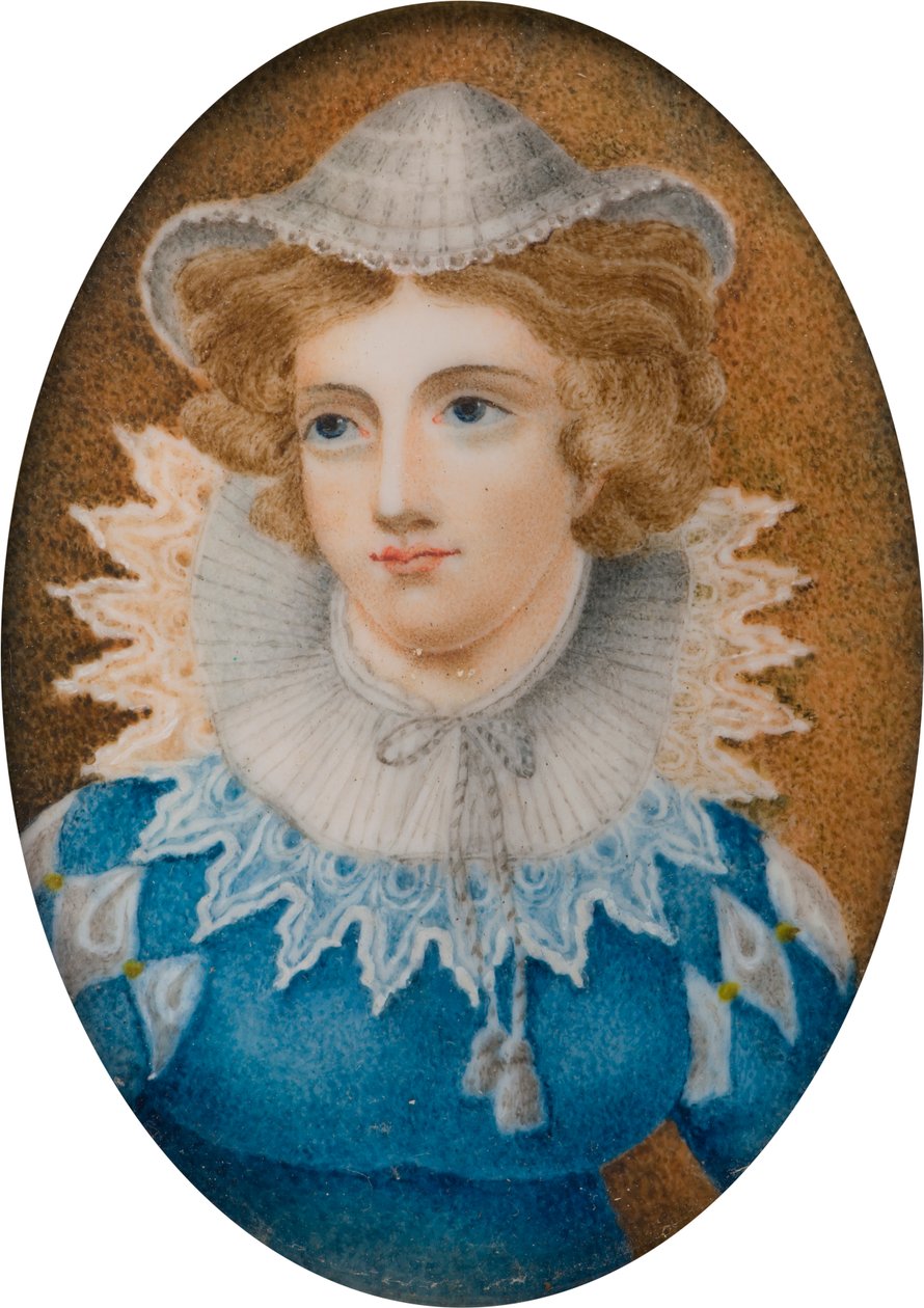 Portret van een dame, vermoedelijk Mary Queen of Scots door English School