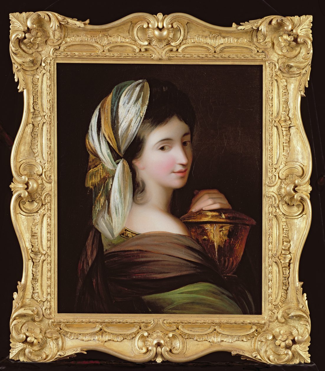 Portret van een Dame in Oosterse Kleding, c.1890 door English School