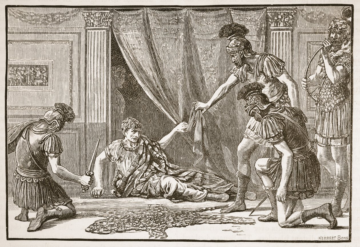Pretoriaanse garde begroet Claudius als Imperator door English School