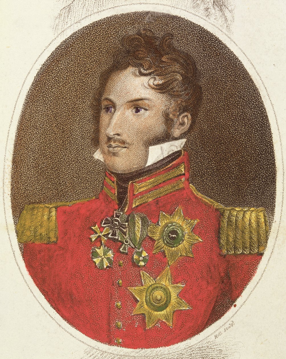 Prins Leopold van Saksen-Coburg-Gotha (1790-1865) 1816 door English School