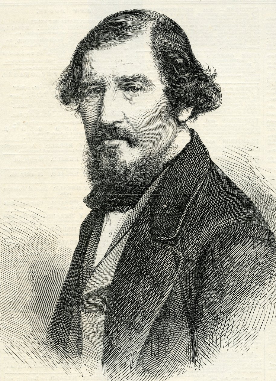 Professor Aytoun (1813-65) uit The Illustrated London News 19 augustus, 1865 door English School