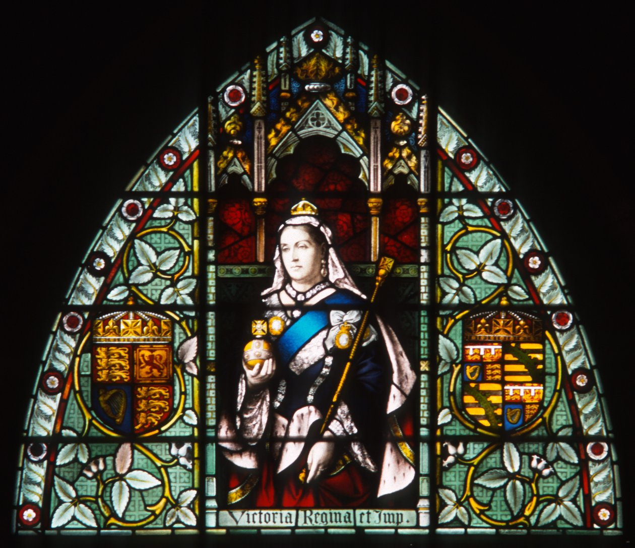Koningin Victoria, ca. 1873 door English School