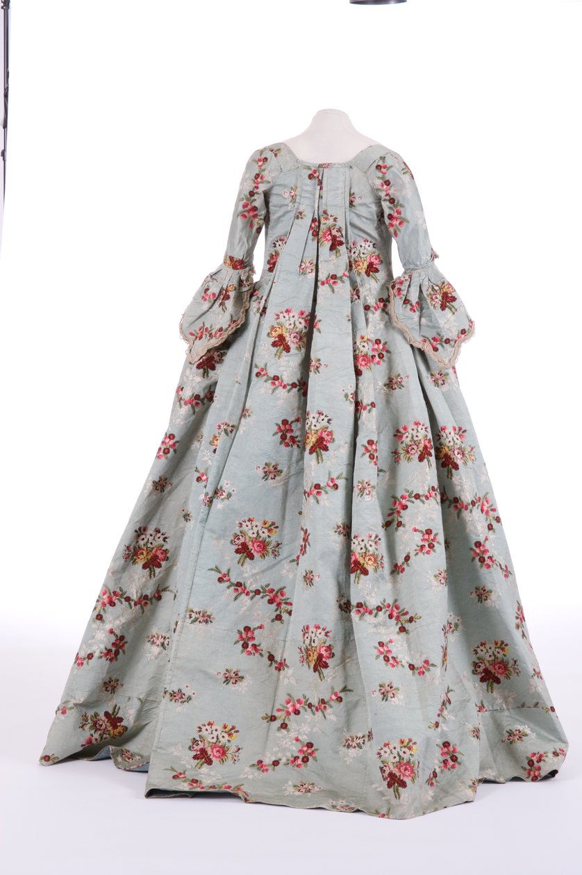 Achteraanzicht van een sack-back jurk, 1760s door English School