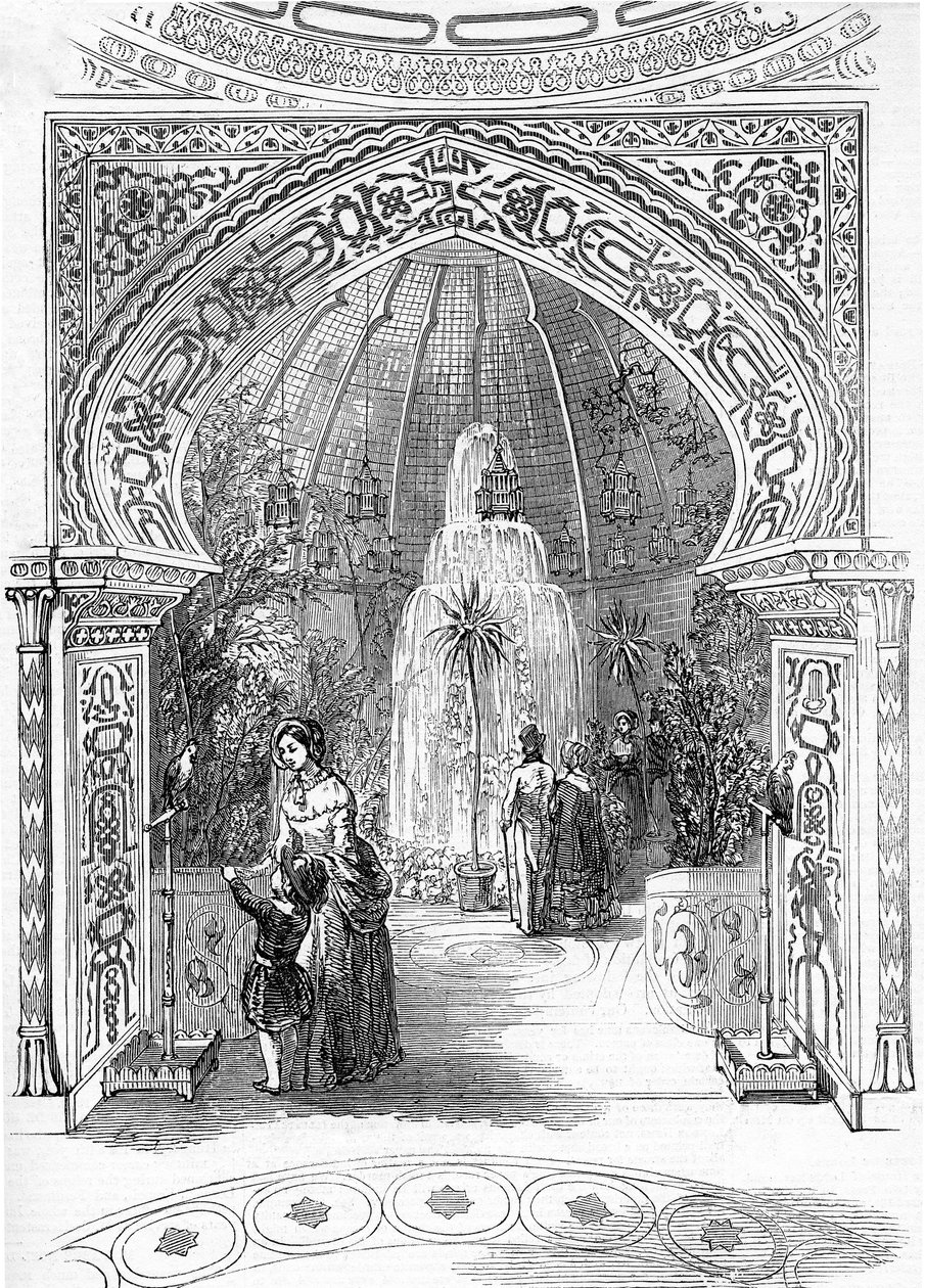 Heropening van het Colosseum, Regents Park: De Conservatory, 1845 door English School