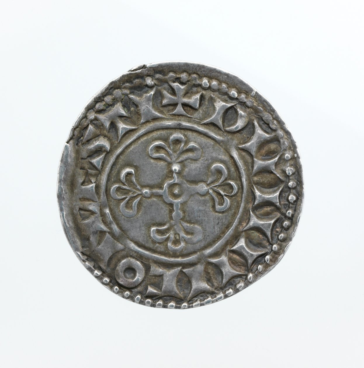Achterzijde van een penny, uit de regeerperiode van Willem I door English School