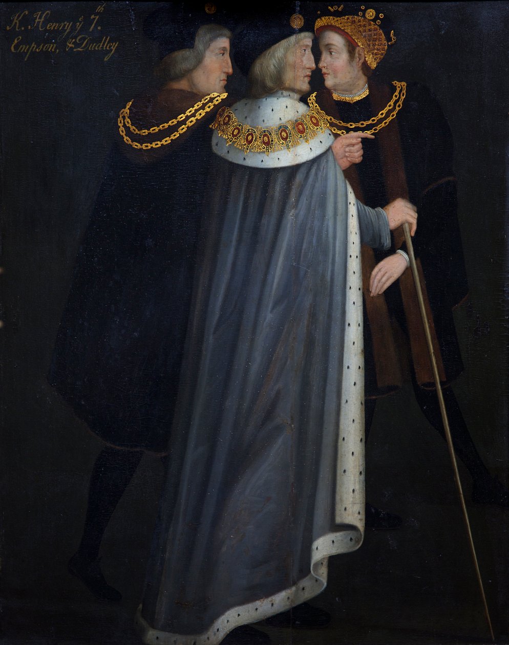 Richard Empson, Hendrik VII en Edmund Dudley door English School