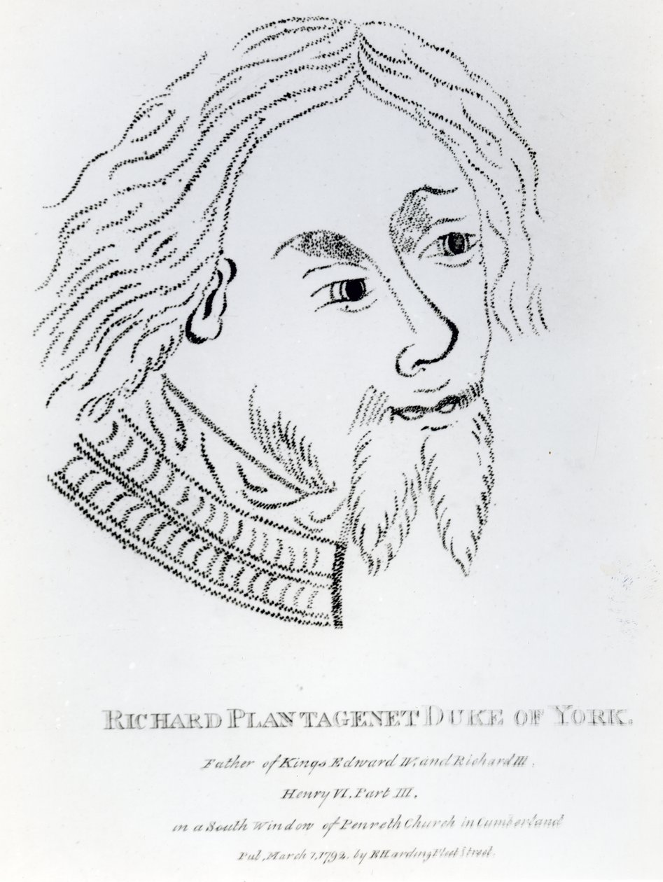Richard van York, 3e Hertog van York, gepubliceerd in 1792 door English School