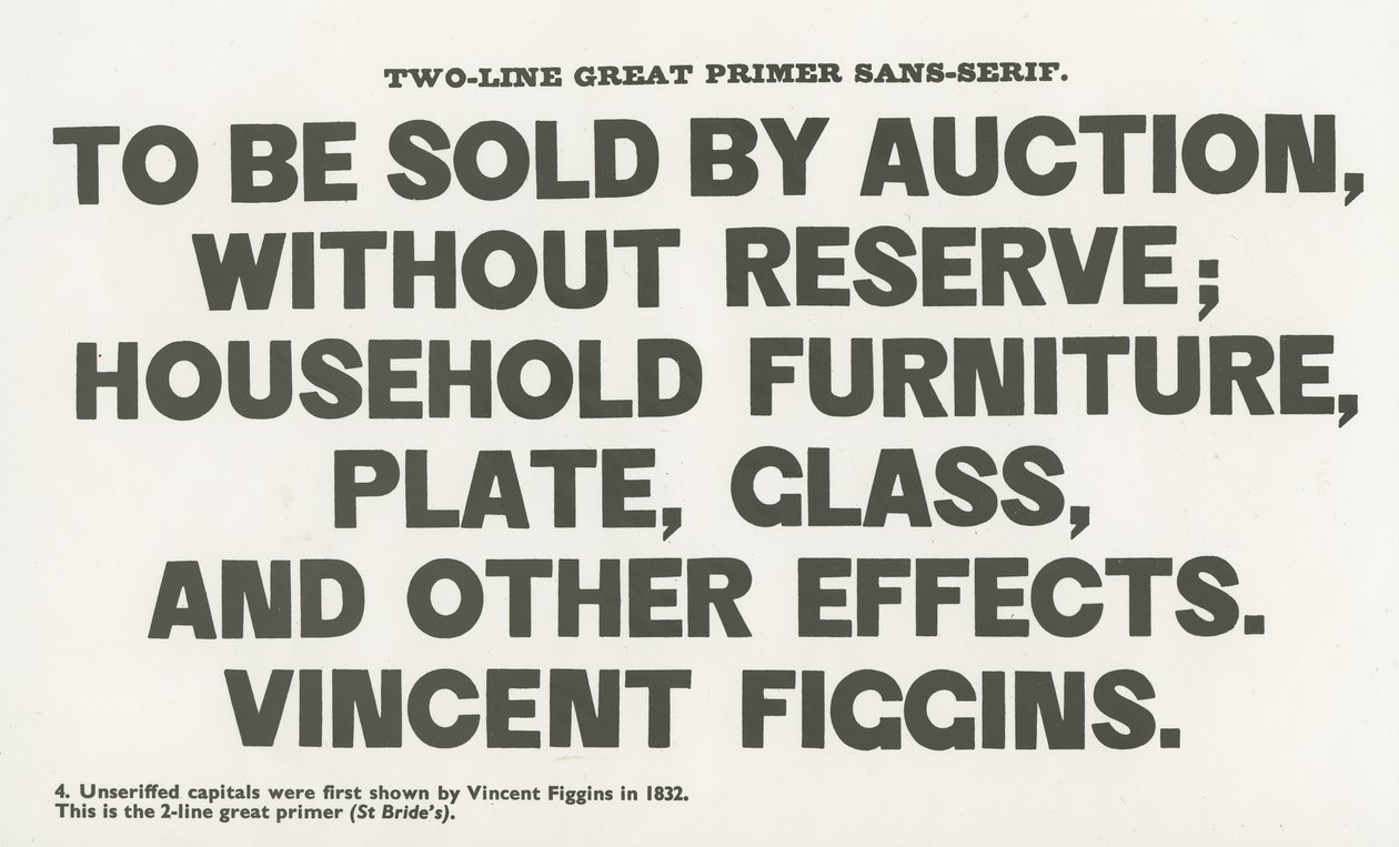 Sans serif poster door English School