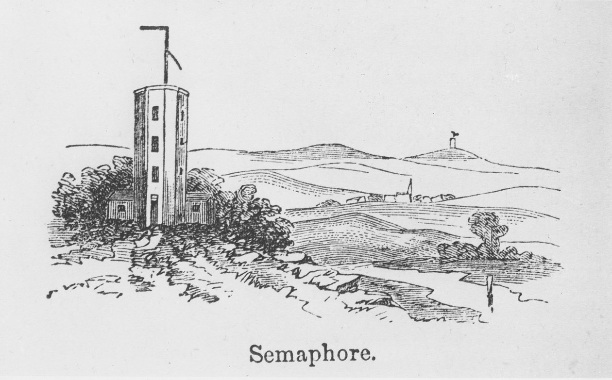 Seinpaaltoren, ca. 1840 (gravure) door English School