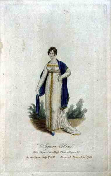 Signora Collini (geb.1784), Eerste Zangeres van het King