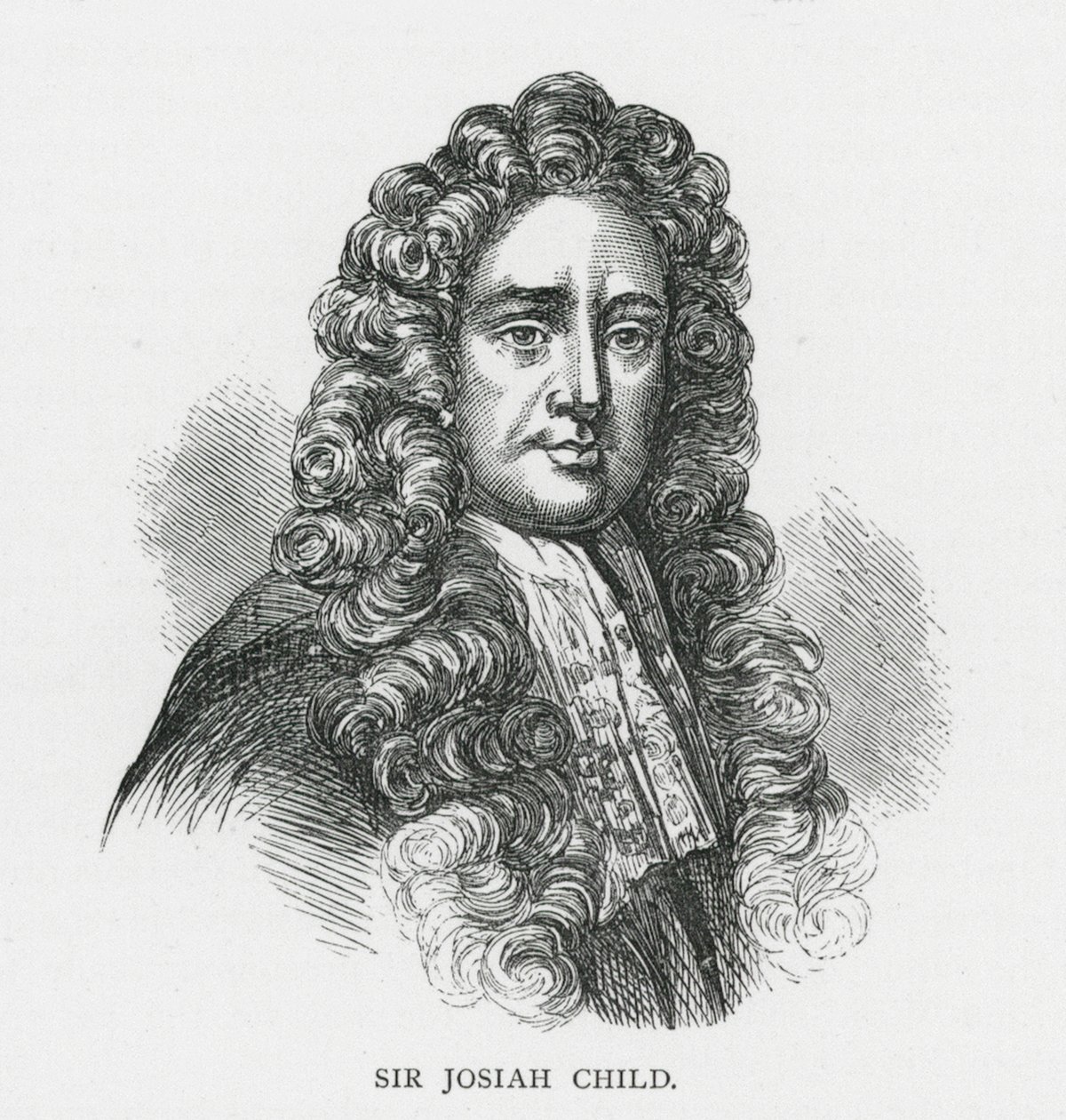 Sir Josiah Child (gravure) door English School