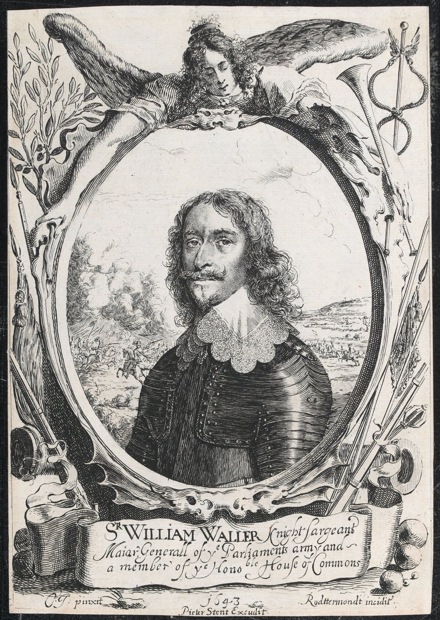 Sir William Waller, Knight Sargeant Major Generaal van het leger van het Parlement en lid van het Eerbare Lagerhuis door English School